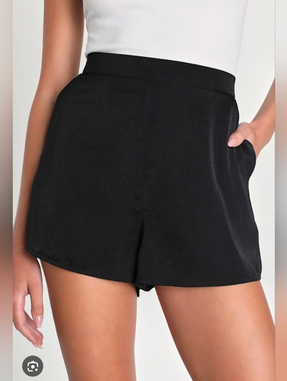Old Navy Black High-Waist Pull-On Women's Shorts